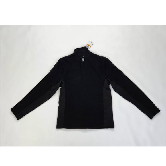 Spyder Fleece Jacket Mens Small Black - Picture 2 of 4